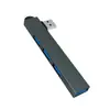 Adaptador de Expansión Multifuncional Cuatro en Uno USB 3.0 para Conexión Directa a la Computadora, Conector Lateral para Unidad Flash USB, Estación de Acoplamiento Tipo-C Universal