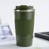 Taza de Café Estilo Europeo Transfronteriza Termo de Viaje Taza de Regalo de Acero Inoxidable Aislamiento Simple Vacío Doble Capa Taza Artesanal