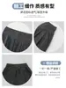 Pantalones Mochi Gris Oscuro de Cintura Alta para Mujer Otoño 2026 Nueva Llegada Estilo Coreano Petite Corte Relajado Pantalones de Pierna Ancha con Caída