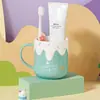 Vaso para enjuague bucal Hogar Niños Alto valor Taza para cepillo Dibujo animado lindo Vaso para enjuague bucal Niños y niñas un par de Tazas creativas para dientes