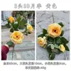 Comércio Exterior Novo Fabricante de Flores Artificiais Rosa Flor de Rosa 3 Cabeças 3D Branca Casamento Casa Decoração Suave Flor Artificial Atacado