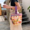 Venta al por mayor del fabricante Bolso de mano artístico de moda Bolso de lona Bolso tipo cubo de gran capacidad para mujer 2026 Nuevo Bolso para almuerzo de trabajo