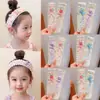 Diadema de lana tejida con cinta mágica para lavarse la cara, diadema para mujer, adhesivo para flequillo, herramienta para arreglar el cabello, accesorio adhesivo para el cabello