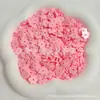50-100 gramos de bloque de construcción de pétalos de seis hojas bola de relleno hecha a mano, slime transparente de color sólido, materiales para manualidades de transmisión en vivo