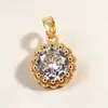Luz Colgante de Encaje con Colgante de Gema de Color Gota de Agua Venta Caliente Diseño Incrustado de Diamantes Lujo Ligero Cadena para Clavícula de Gemas Multicolor Joyería para Mujer