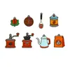 Accesorios de Joyería DIY con Goteo de Aceite Colgante de Taza de Café con Leche para Té Café Llavero Vintage Collar Colgante para Bolso