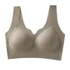 Ropa Interior de Lifting Sin Rastro para Mujer Pecho Grande Revelador Pequeña Reunión Anti-Caída Superior Colapsado Paramilum Sin Aros Cómodo Hermoso Espalda Sujetador