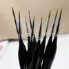 Recomendado transfronterizo arte agua cruda acuarela tiza pintado a mano pincel al óleo pincelada punta de ceja pelo de lobo pincel de gancho