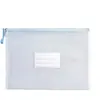 Bolsa para archivos A4 directa de fábrica, bolsa transparente con cremallera, bolsa de almacenamiento impermeable, bolsa de papelería para estudiantes, bolsa para exámenes y tareas