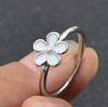 Anillo de flor de diamante vintage directo de fábrica Joyería de gota de aceite floral simple elegante nueva japonesa y coreana W167