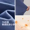 Conjunto de ropa interior térmica para hombre, algodón puro, estilo fino, talla grande, adecuado para adolescentes y personas de mediana edad y mayores.