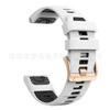 Para Relógio Jiaming Fenix8/7 Pulseira de Silicone Oficial Igual Duas Cores Fivela de Aço Inoxidável Pulseira de Liberação Rápida 20mm