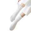 Calcetines Zhuji Calcetines de Media Caña Estilo Coreano para Mujer Calcetines de Algodón Apilados Calcetines de Media Caña para Mujer Antiolor Tubo Largo Moda Ins Transpirables Calcetines con Hongos