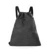 Mochila Leve Bolso com Cordão Masculino e Feminino Xadrez Casual Outdoor Caminhada Mochila com Cordão Mochila Escolar Estudante Tendência