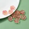 Cuentas de Vidrio Flor de Cinco Pétalos Translúcido Estilo Hada Gradiente Materiales para Bordado a Mano Accesorios Florales Versátiles para DIY