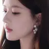 Déjame brillar: Pendientes de Perla Estilo Xu Yan y Zhao Lusi para Mujer, Pendientes Largos Elegantes y Exquisitos Franceses, Clavos Versátiles
