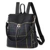 2018 Mochila Coreana Nueva Llegada Ligera de Tela Oxford Bolso de Mujer Viaje Mochila Simple de Lona a Cuadros Bolso Escolar de Doble Uso para Mujer
