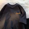 Camiseta de Manga Corta Pesada para Hombre, Nuevo Estilo Verano 2026, Top Holgado, Camiseta de Manga Media Marca de Moda, Moda Masculina