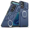 Funda Adecuada para Teléfono Xiaomi 15t, Redmi Note 13/14 Armadura Dos en Uno Ventana Deslizante K80Pro Soporte Cubierta Protectora