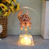 Venta Caliente Transfronteriza Creativo Papá Noel Acrílico LED Señal Luminosa Luz de Vela Decoración Festiva Luz Decorativa Venta al por Mayor
