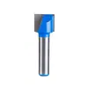 Cuchilla de Fondo Azul Transparente de 8 mm Herramienta de Recorte para Carpintería Fresadora para Carpintería Mesa de Fresado de Baquelita Ranuradora de Madera para Madera Cuchilla Plana de Fondo