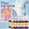 Kit de Materiais para Tie-Dye DIY Bolsa de Pintura Tie-Dye para Jardim de Infância Bolsa de Lona Tie-Dye para Crianças Faixa de Cabelo Chapéu Conjunto de Ferramentas