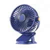 Ventilador Pequeno de Mão Ventilador de Resfriamento Violento para Mesa Dobrável Turbina Mini Portátil com Clipe Ventilador Recarregável por USB
