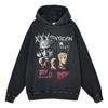 HIPHOP XXXTentacion Estampado de Figura Estilo Americano Retro Sudadera con Capucha Suéter de Rap