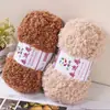 Hilo de Peluche de Lana Rizada de Oso Hecho a Mano Diy 50G Tejer Estilo Ins Bufanda Sombrero Muñeco de Dibujos Animados Hilo