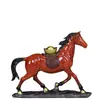 Estatueta colorida de cavalo de cobre, ornamento de cavalo Tang de cobre puro, item de artesanato, decoração colorida de cobre para casa e sala de estar, decoração de mesa, presente