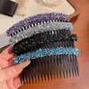 Peine para Flequillo con Pedrería Pasador de Pelo Pinza de Pelo Rizado de Gama Alta Nuevo Estilo 2025 Peine para Flequillo de la Parte Posterior de la Cabeza Accesorios para el Cabello Pasador