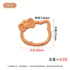 Nuevo llavero de resorte con forma de gato en colores de caramelo, lindo accesorio de hebilla de conexión, accesorio de colgante para llaves con cuentas DIY