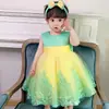 2026 Nuevo Vestido de Pasarela para Niñas de Amazon Vestido de Princesa Infantil Ropa Infantil Bordada para Halloween Vestido Tutú