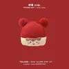Chapéu Bebê Coreano Izze Inverno Ano Novo Ins Vermelho Menino Menina Recém-nascido Bebê Crianças Chapéu de Lã