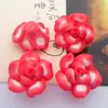 25mm vintage feito à mão flor de cerâmica macia acessórios diy roupa sapatos femininos chapéu decoração laço acessórios de cabelo material para colar