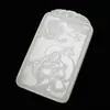 Colgante de Guanyin de Jade Blanco Grado Hetian Xinjiang, Colgante de Jade, Placa de Jade, Adorno de Jade, Colgante de Guanyin de Jade Afgano