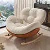 Silla Mecedora Moderna Sencilla para Balcón, Sala de Estar, Sillón de Descanso para Dormitorio, Uso en Casa, Sofá Sillón Perezoso para Siesta, Se Puede Reclinar o Sentar