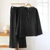 Pinduoduo Ropa de Casa de Algodón Nube para Hombre Tallas Grandes Otoño e Invierno Conjunto de Pijama para Hombre de Manga Larga y Pantalón Largo Holgado Cómodo