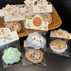 Llaveros de 달떡 (pastel de luna) de felpa simulada empaquetados individualmente, Souvenirs del Festival de Mediados de Otoño, Regalos de regreso a clases para estudiantes al por mayor
