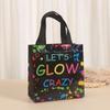 Bolsa de regalo texto impreso bolsa no tejida impermeable bolsa para llevar para llevar al por mayor bolsa de embalaje bolsa de mano
