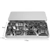 Conjunto de 30 Peças de Aço Inoxidável Transfronteiriço Elegante Forma de Corte Geométrico Coração para Assar Forma de Biscoito Bolo Estrela Fondant Frutas Corte
