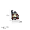 Mercancía de Anime Broches de One Piece: Luffy Sombrero de Paja, Zoro, Ace, Insignias de Barco Pirata