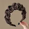 Diadema Retro con Estampado de Leopardo y Dientes Plegados para Mujer, Nuevo Estilo Otoño/Invierno, Diadema Antideslizante, Elegante para Salir, Sujetar el Cabello, Arreglar los Pelos Sueltos