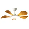 Luminária ventilador Jingbaiteng em estilo madeira natural, modelo designer, luminária ventilador de teto principal para sala de estar, potente lustre ventilador para sala de jantar