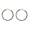 Pendientes de Aro Grandes con Estampado de Leopardo Retro Estilo Europeo y Americano para Mujer, Pendientes Elegantes de Gama Alta Estilo Hong Kong, Accesorios de Oreja Exagerados de Moda