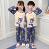 Conjunto de ropa interior infantil de dibujos animados de otoño e invierno para niños grandes, ropa de otoño de manga larga, pantalones de otoño, pijamas para niños y niñas, ropa infantil al por mayor