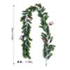 1.8 metros plástico pino ciprés ratán verde boda Navidad decoración navideña simulación ratán aguja de pino planta falsa pared