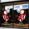 Decoración de Puerta de Vidrio Navideña 2027 Pegatinas de Arreglo de Caja de Regalo Navideña Pegatinas de Arreglo de Escena Atmosférica Pegatinas Electrostáticas