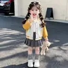 Jaqueta de Baseball Desenho Animado para Meninas 2026 Outono Nova Moda Coreana Jaqueta Celebridade da Internet Roupas Infantis Casaco Tendência