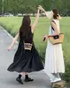 Vestido de Verão 2026 de Alta Qualidade sem Mangas Estilo Francês para Mulheres, Novo na Moda, Solto, Emagrecedor, Vestido Regata para Férias
